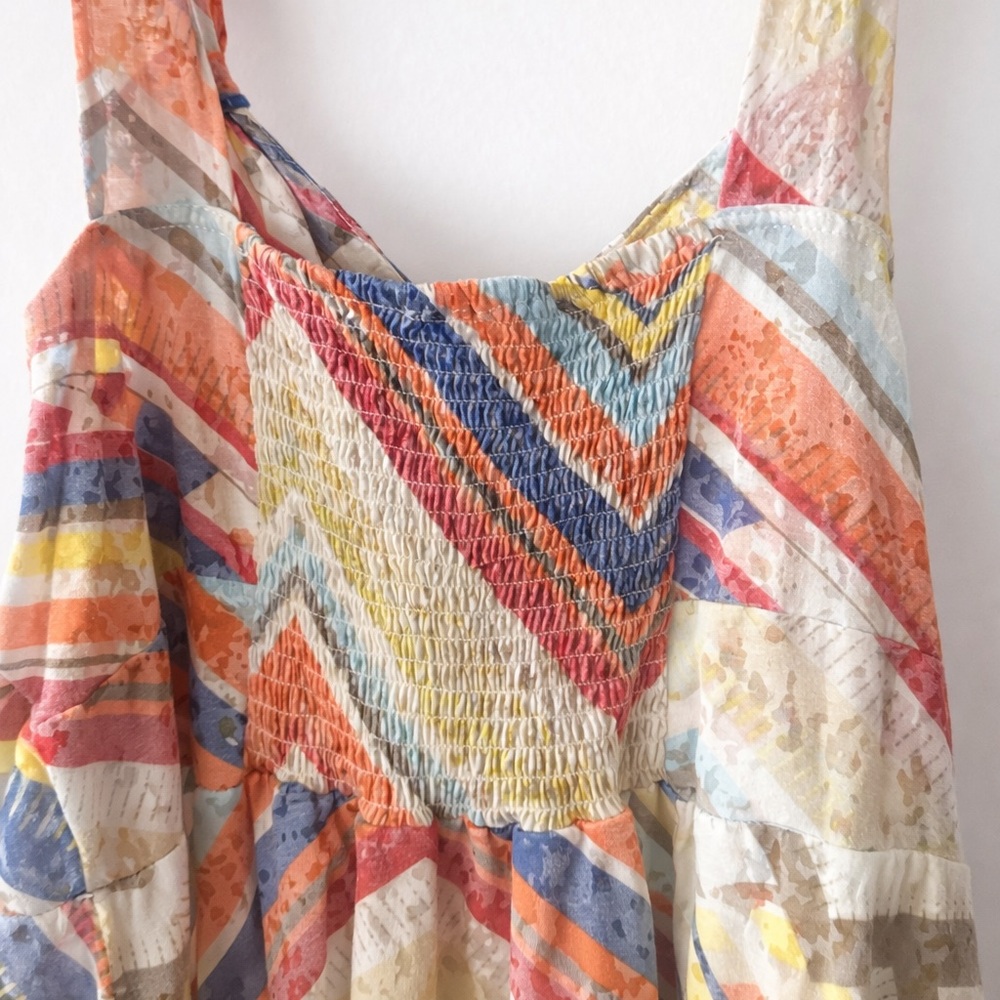 American Rag Colorful Chevron Midi Dress - Picture 2 of 3